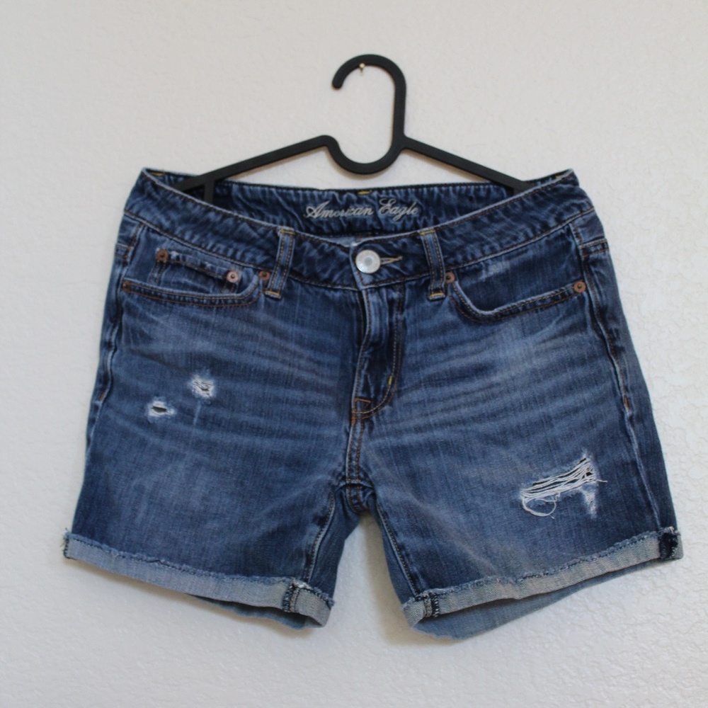 American Eagle Distressed Denim Shorts